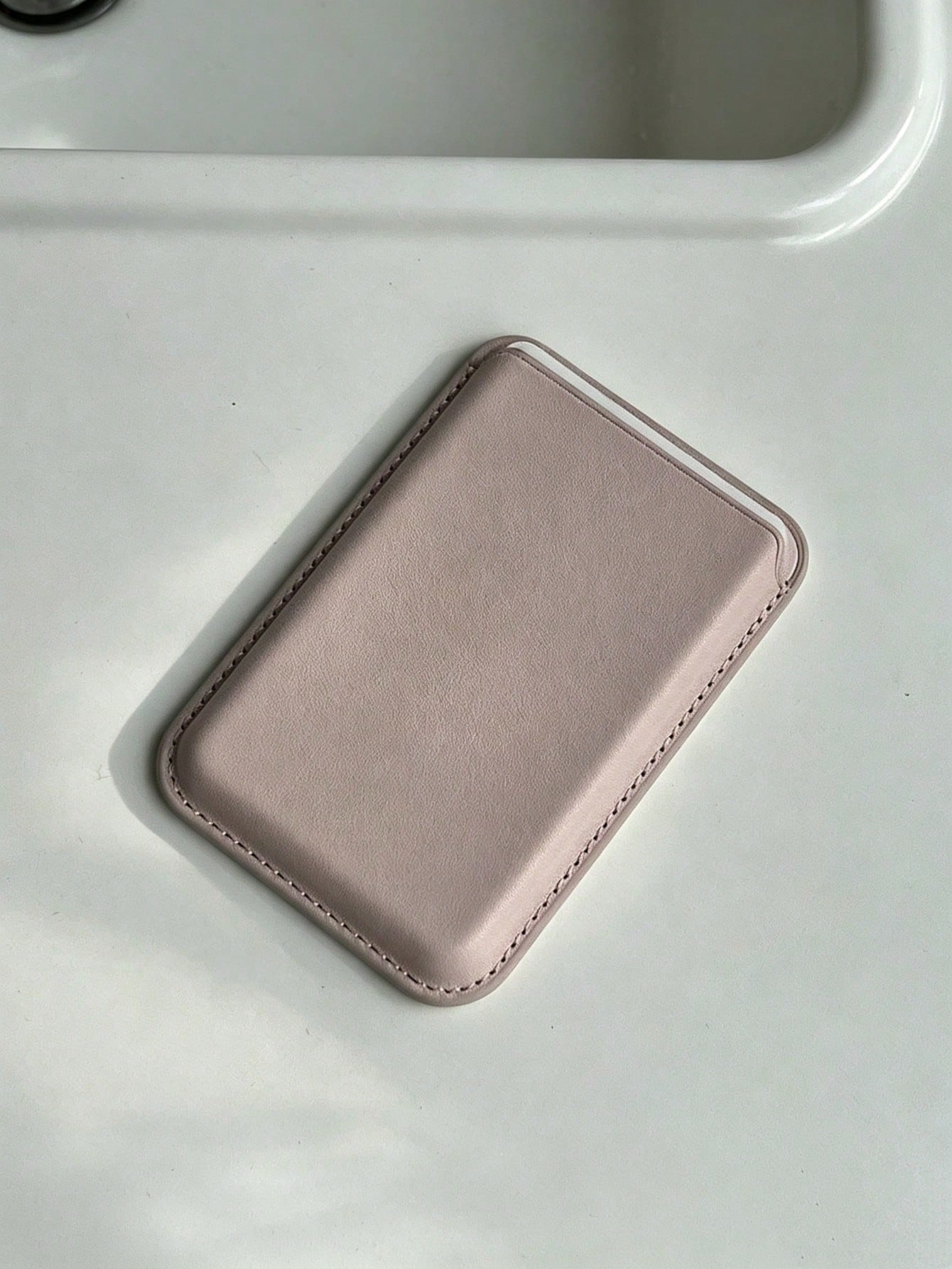 12pcs Minimalist Solid Color Magnetic Card Holder Case, Compatible With IPhone 15 Pro/14/13/12 Pro Max Smartphone, Leather Wallet Backcover, Slim Card Sleeve, Access Card Holder With N52 Magnets For C