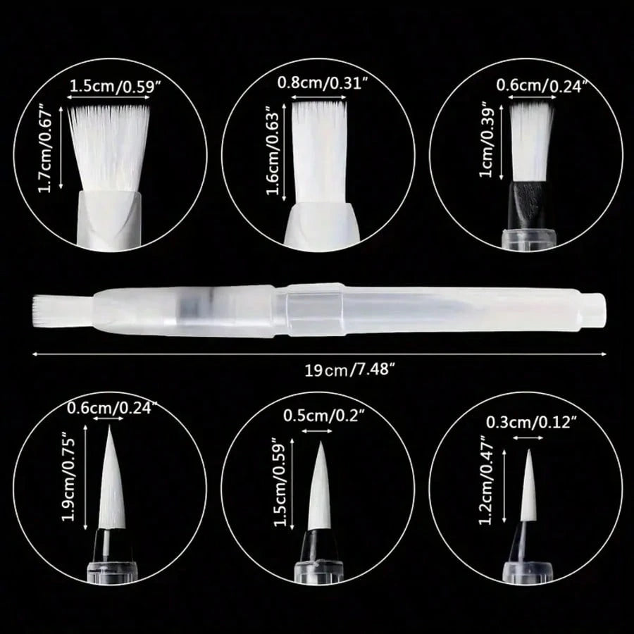 12pcs Water-Soluble Solid Watercolor Painting Soft Hair Brush, Large Capacity Water Storage Pen, Suitable For Beginners, Easy To Use And Refill For Painting