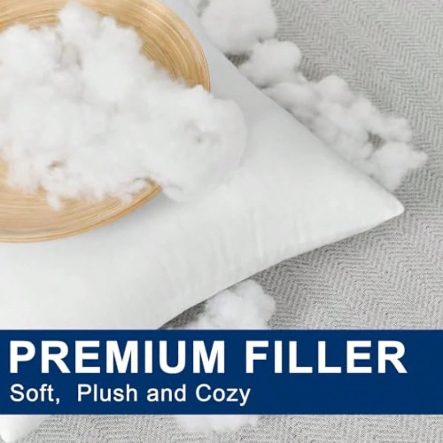 12x20 Pillow Insert Rec Euro Throw Pillow Insert Decorative Pillow Inserts Premium Fluffy Pillow Forms Sham Stuffer For Sofa Couch