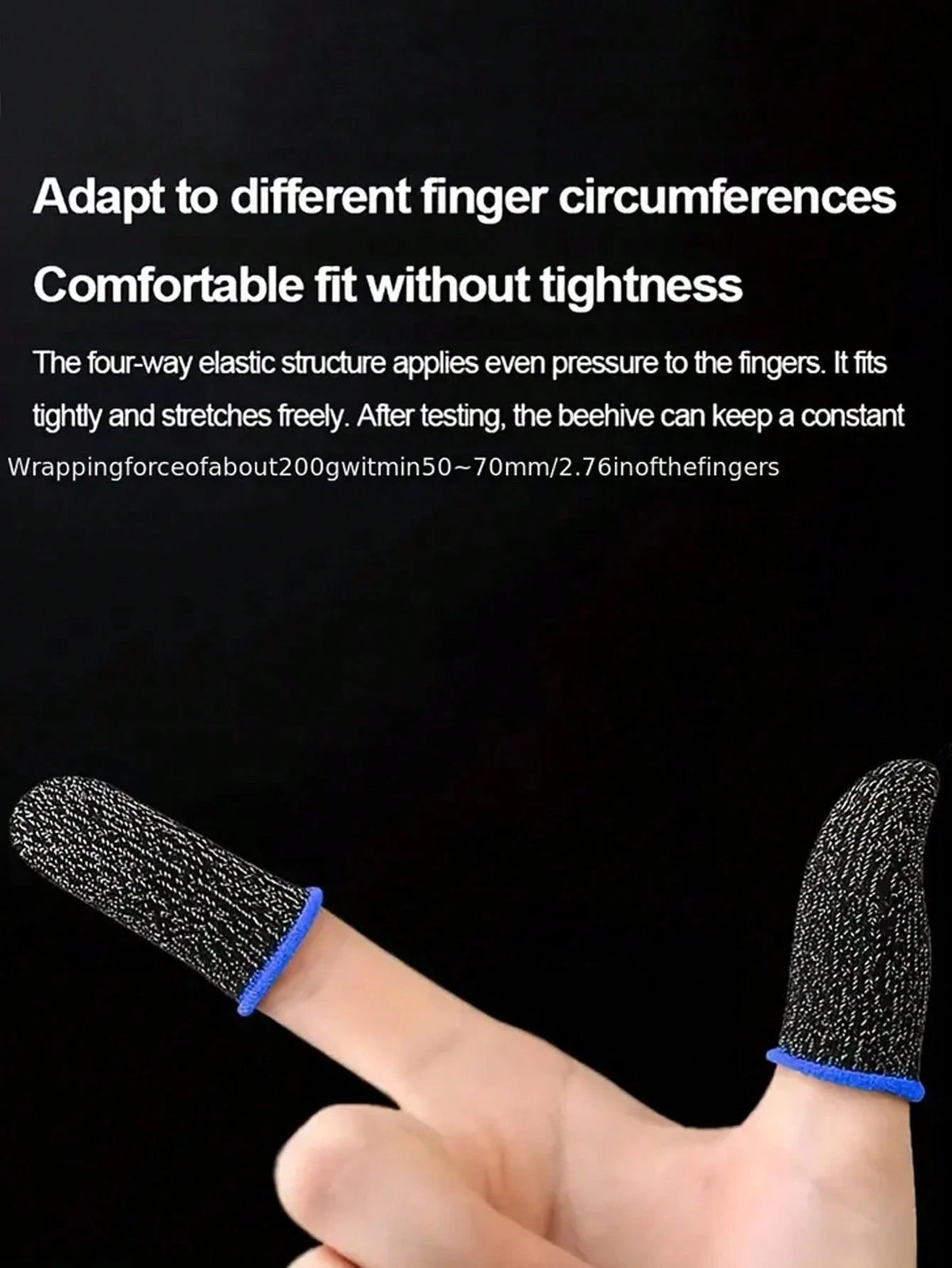 16pcs Breathable Anti-Sweat Gaming Finger Sleeves, Touchscreen Gaming Thumb Gloves- Comfortable & Precise, Enhance Your Gaming Experience