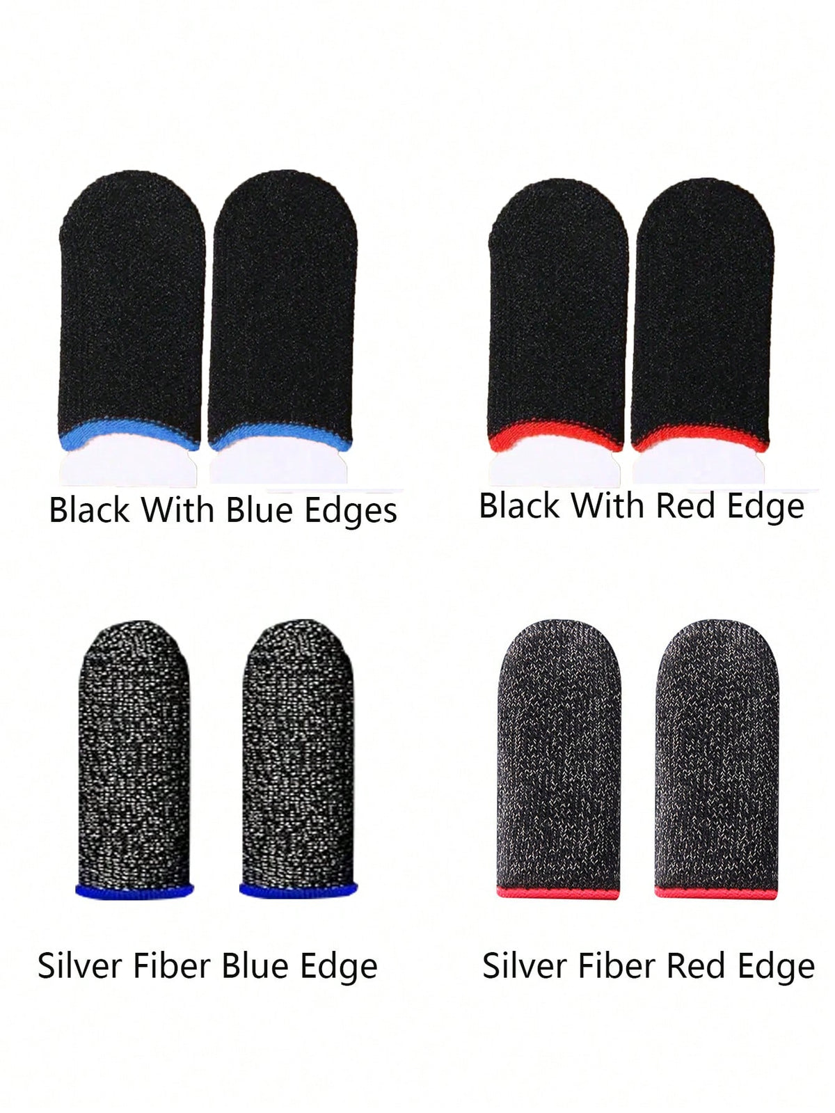 16pcs Breathable Anti-Sweat Gaming Finger Sleeves, Touchscreen Gaming Thumb Gloves- Comfortable & Precise, Enhance Your Gaming Experience