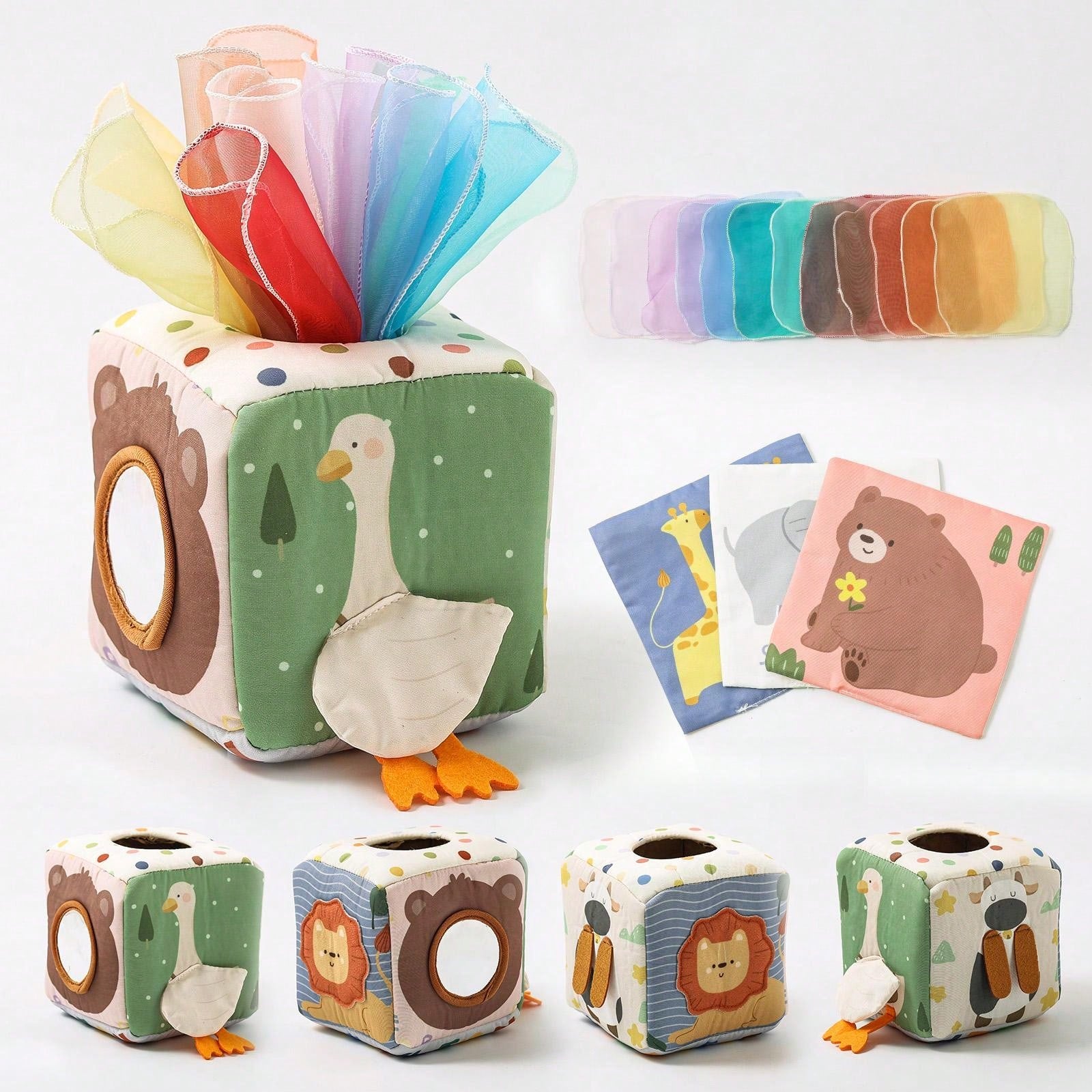 16pcs/Set Montessori Toddler Early Childhood Educational Toys, Cartoon Animal Shape Recognition Colorful Multi-Function Box, Simulated Drawing Toy