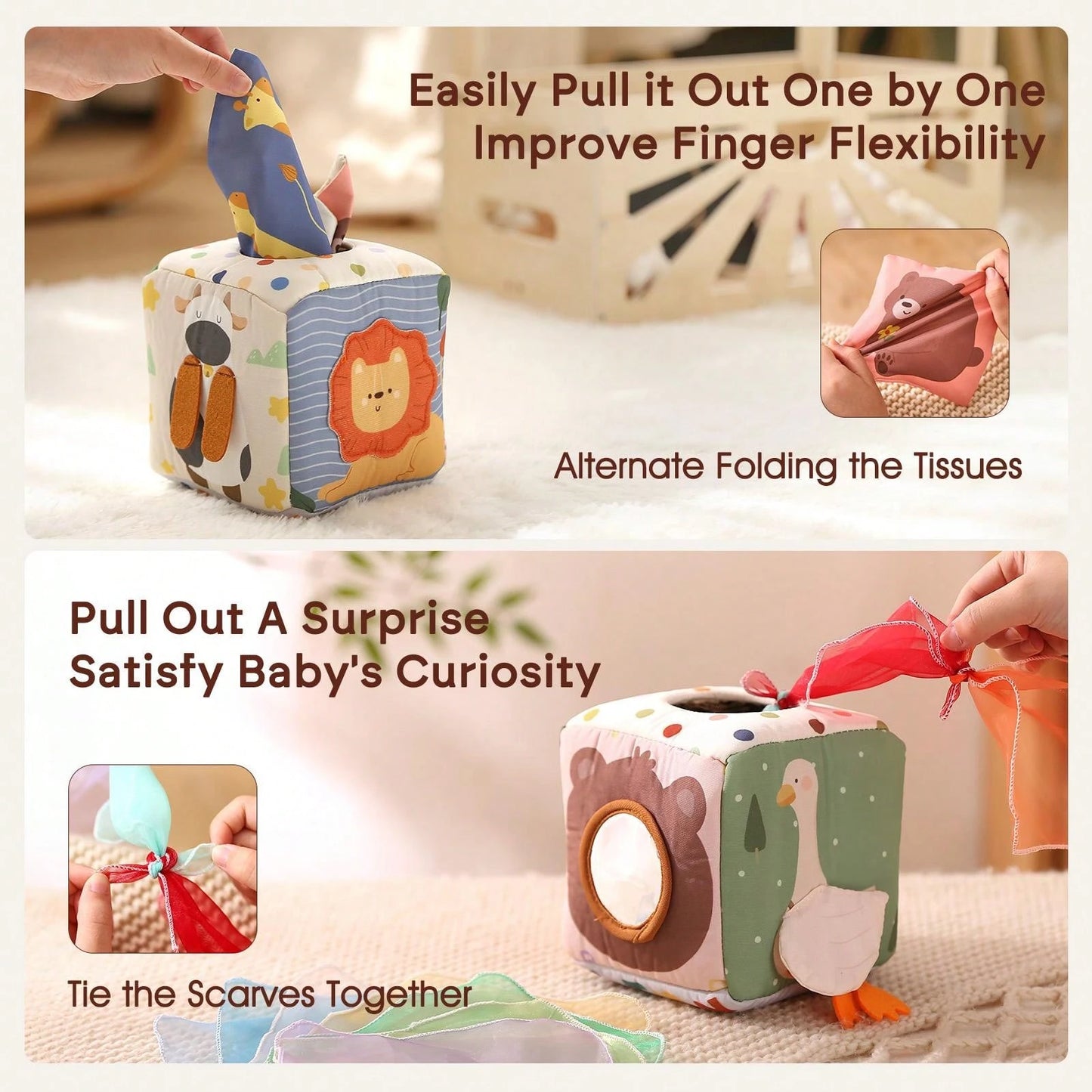 16pcs/Set Montessori Toddler Early Childhood Educational Toys, Cartoon Animal Shape Recognition Colorful Multi-Function Box, Simulated Drawing Toy