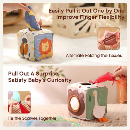 16pcs/Set Montessori Toddler Early Childhood Educational Toys, Cartoon Animal Shape Recognition Colorful Multi-Function Box, Simulated Drawing Toy