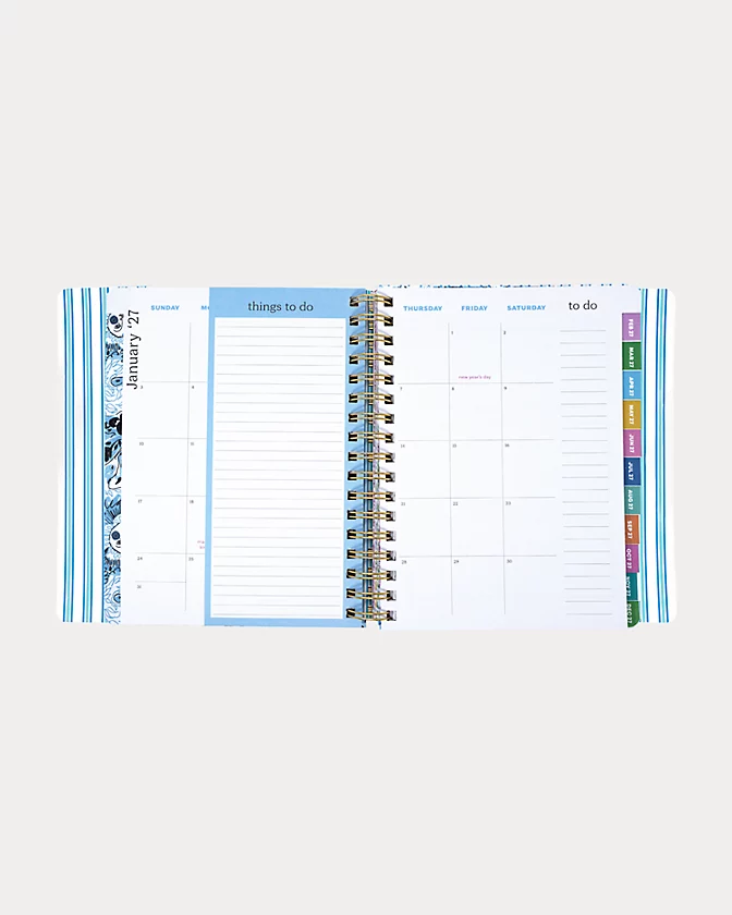 17 Month Soft Cover Planner, Shell Shine