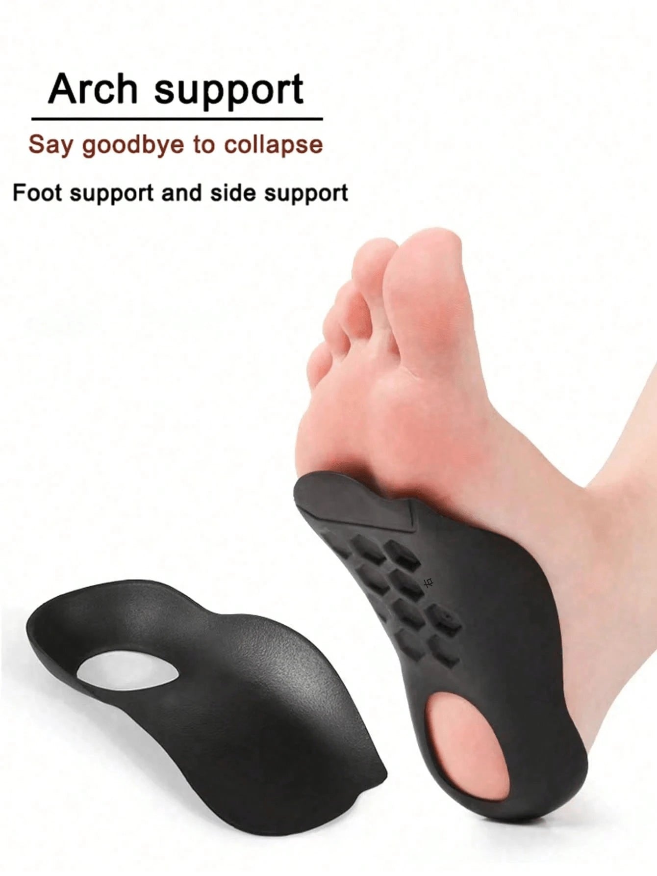 1Pair Unisex White Honeycomb Breathable Silicone Foot Protector Anti-Friction Cushion Pads,Anti-Wear Foot Cushions, Forefoot Cushioning Shoe Supports For Women And Men,Toe Separator,Foot Care,Outdoor,
