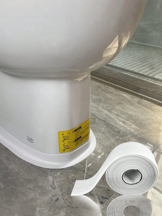 1pc 1.5Inch/3.7cm White Floor Seal Sticker/Sealing Strip/ Waterproof Seal Tape Mold-Proof Tape Beautiful Seam Sealing Tape Waterproof Kitchen Joint Sealing Tape Bathroom Toilet Crack Seal Strip Wall C