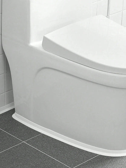 1pc 1.5Inch/3.7cm White Floor Seal Sticker/Sealing Strip/ Waterproof Seal Tape Mold-Proof Tape Beautiful Seam Sealing Tape Waterproof Kitchen Joint Sealing Tape Bathroom Toilet Crack Seal Strip Wall C