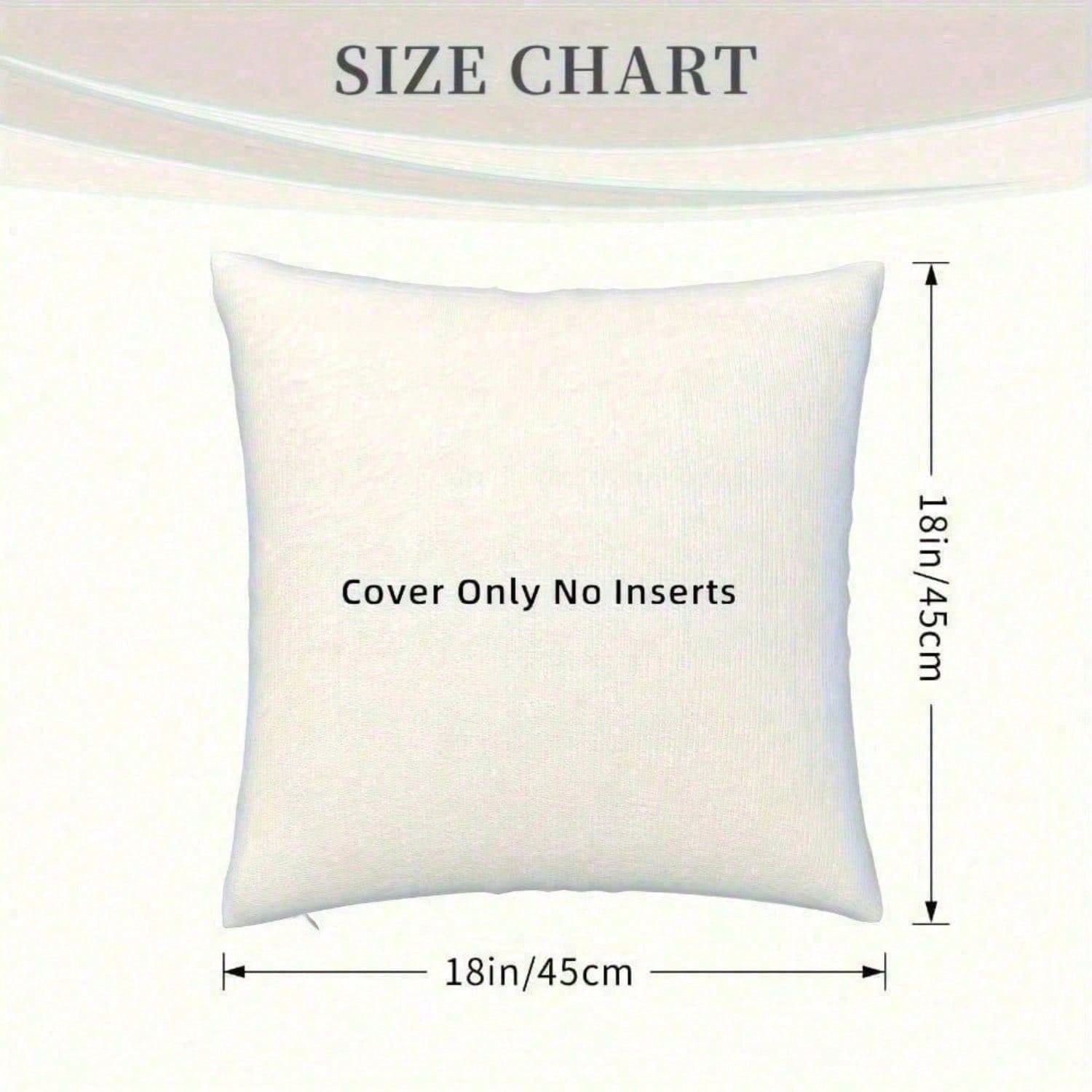 1PC 18x18 Inch Personalized Monogram Throw Pillow Cushion Cover For Home Decor (Cover Only)