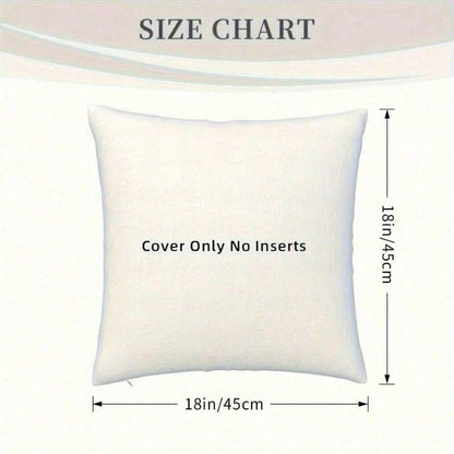 1PC 18x18 Inch Personalized Monogram Throw Pillow Cushion Cover For Home Decor (Cover Only)