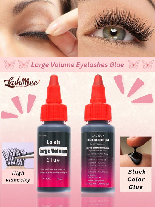 1pc/2pcs 30ml Lash Glue, Cluster Lash Adhesive, Fast-Drying Waterproof Eyelash Glue, Long-Lasting DIY Lash Extension Glue For Individual Lashes, False Lashes, Beginner-Friendly, Party, Wedding, Daily