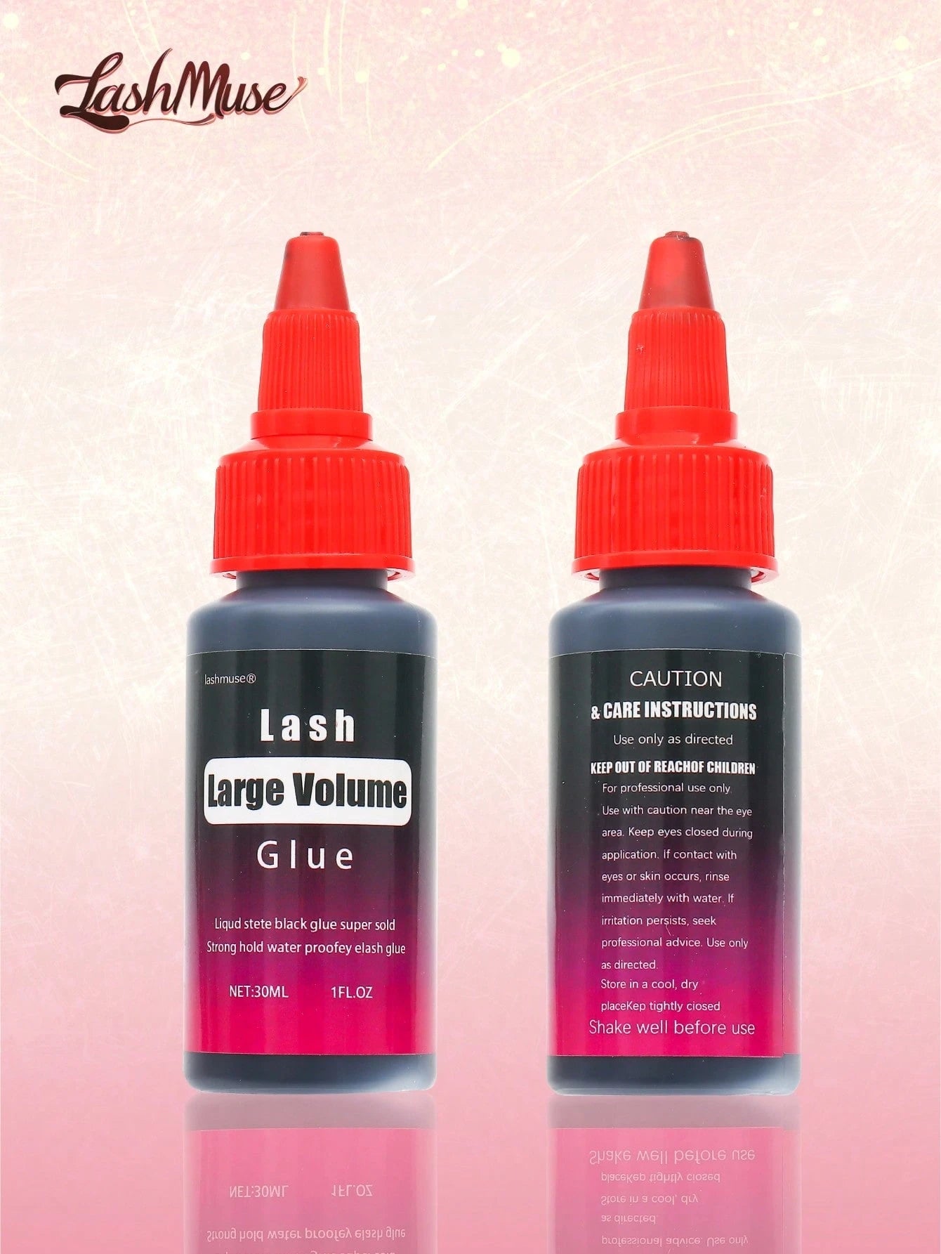 1pc/2pcs 30ml Lash Glue, Cluster Lash Adhesive, Fast-Drying Waterproof Eyelash Glue, Long-Lasting DIY Lash Extension Glue For Individual Lashes, False Lashes, Beginner-Friendly, Party, Wedding, Daily