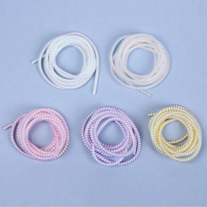1pc/2pcs/3pcs/4pcs/5pcs Random Color Spiral Cable Protector, Charger Cable Protector Data Cable Protector Sleeve Charger Cap, Earphone Cable Protector Suitable For Phone Earphone USB Data Cable Charge
