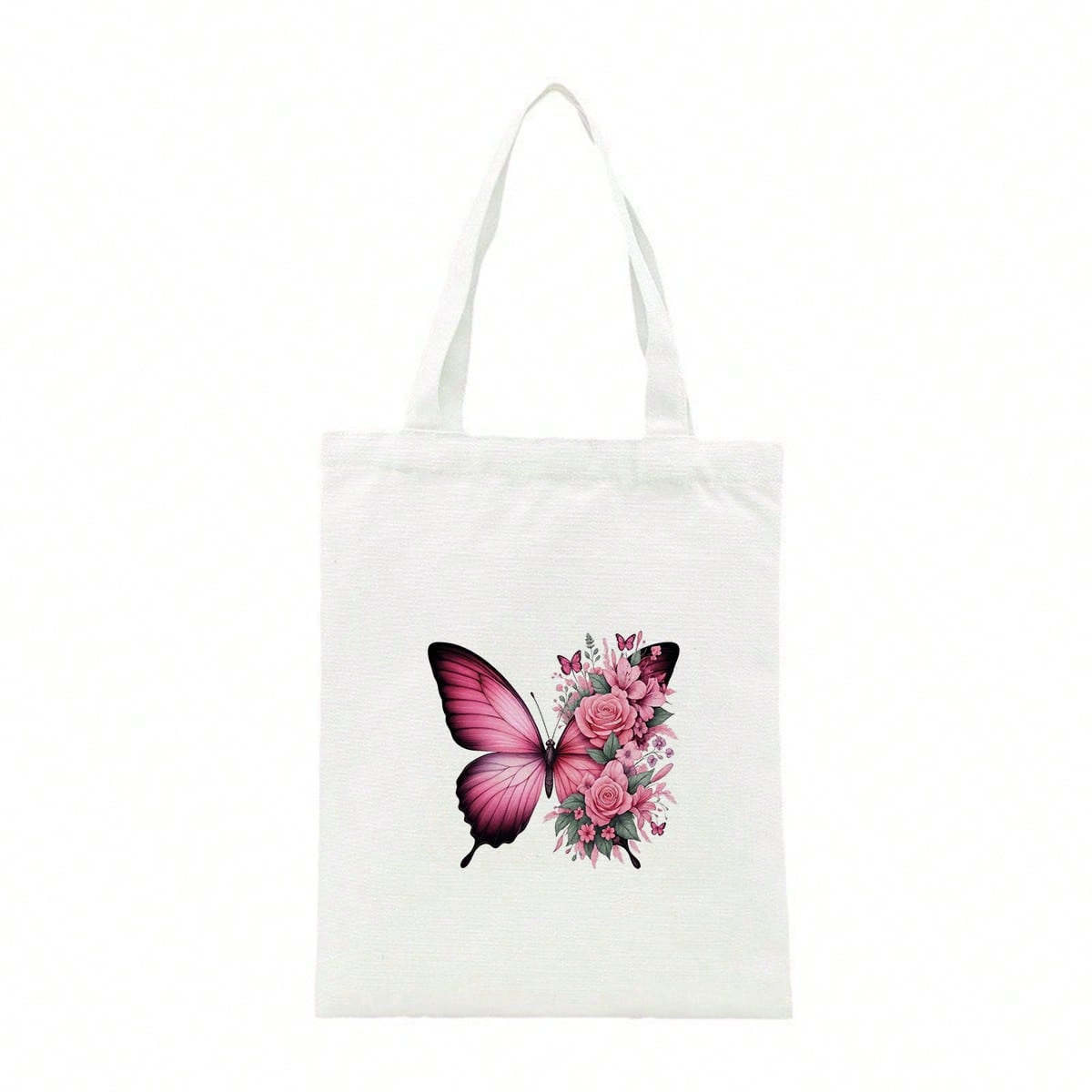 1pc/2pcs/3pcs Pink Butterfly & Floral Pattern Heat Transfer Stickers For DIY T-Shirts, Jeans, Pillows, Backpacks, Hats And Sofa Covers, Waterproof, Fade-Resistant, Durable, Washable Plastic Stickers