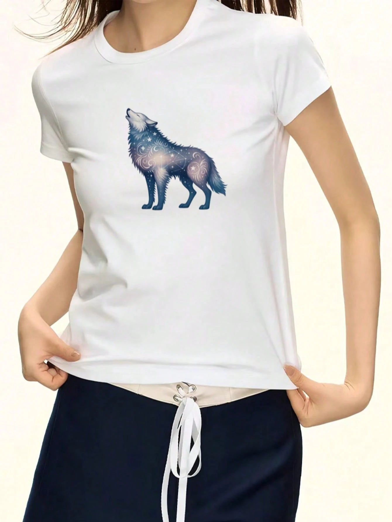 1pc/2pcs/3pcs Starry Wolf Pattern Heat Transfer Sticker DIY Iron-On Patch For T-Shirt Making, Pillow Decoration- Multi-Color Durable Washable Plastic Sticker, Suitable For Backpack, Cushion, Pants, S