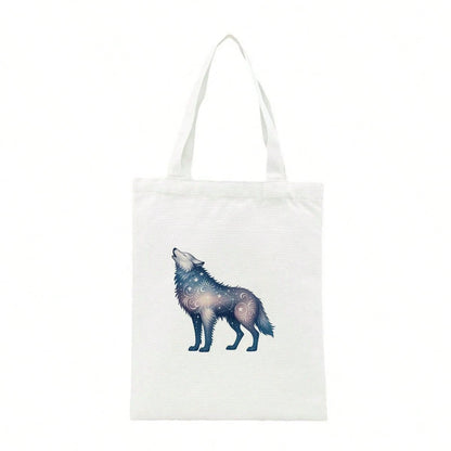 1pc/2pcs/3pcs Starry Wolf Pattern Heat Transfer Sticker DIY Iron-On Patch For T-Shirt Making, Pillow Decoration- Multi-Color Durable Washable Plastic Sticker, Suitable For Backpack, Cushion, Pants, S