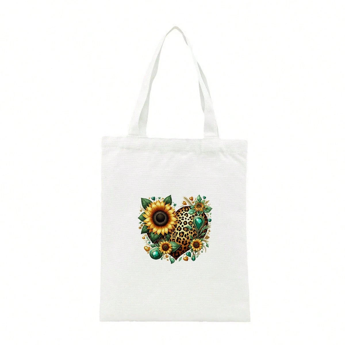 1pc/2pcs/3pcs Sunflower Leopard Print Heart Pattern Heat Transfer Stickers DIY Iron-On Patch For T-Shirt Making, Pillow Decoration- Multi-Color Durable Washable Plastic Stickers, Suitable For Backpac