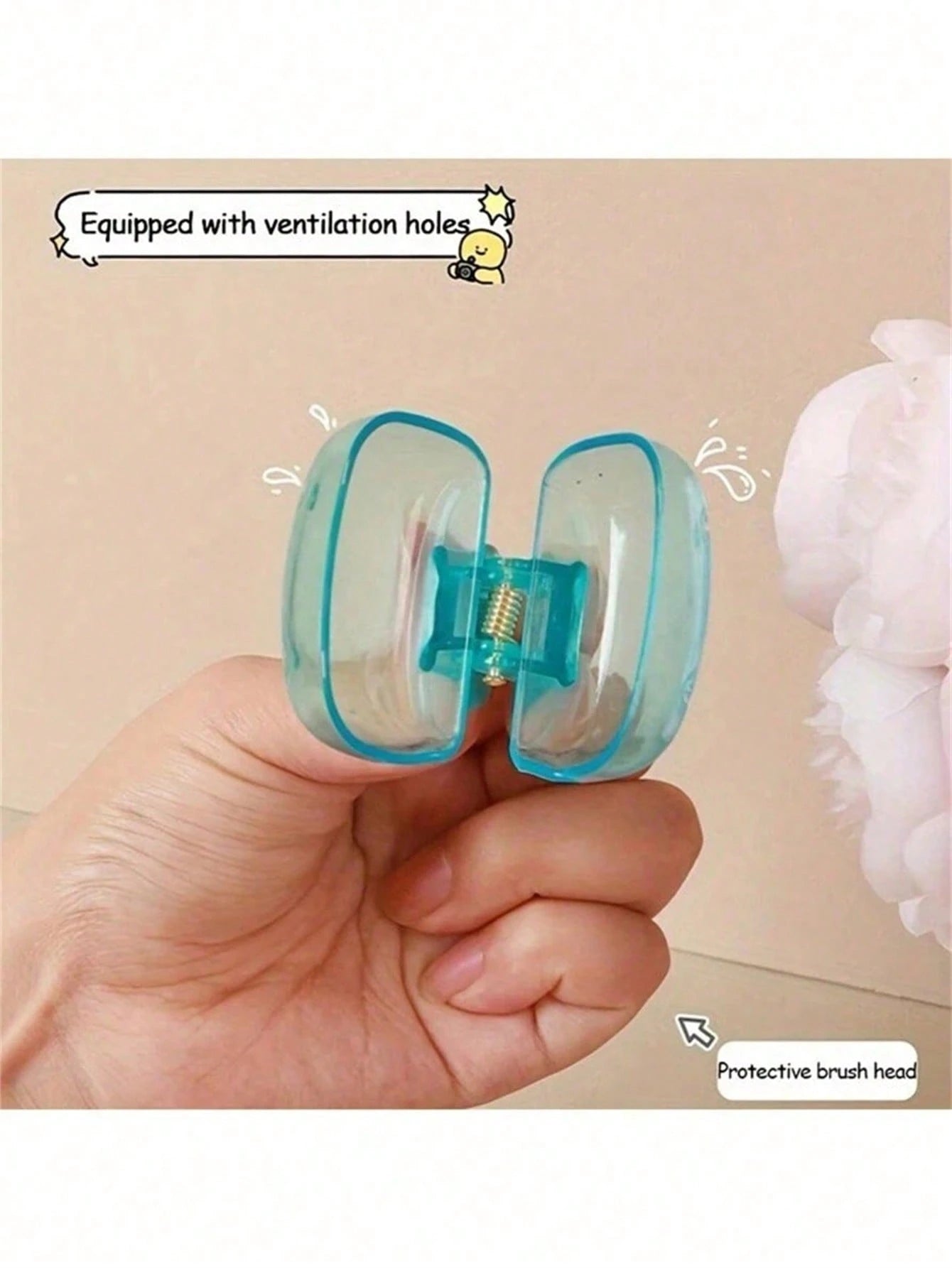 1pc/2pcs/5pcs Home Toothbrush Holder, Portable Travel Toothbrush Dust Cover Storage Box, Portable Toothbrush Head Protector Clip, Toothbrush Storage Clip Travel Essential Toothbrush Protective Case, H