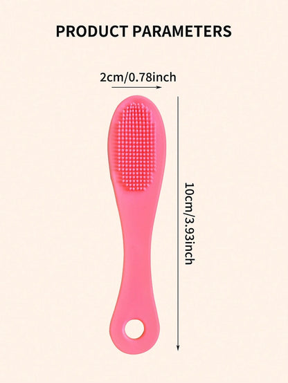 1pc/2pcs/5pcs Silicone Nose Pore Cleansing Brush, Portable Blackhead Remover Massager, Beauty Cleansing Tool
