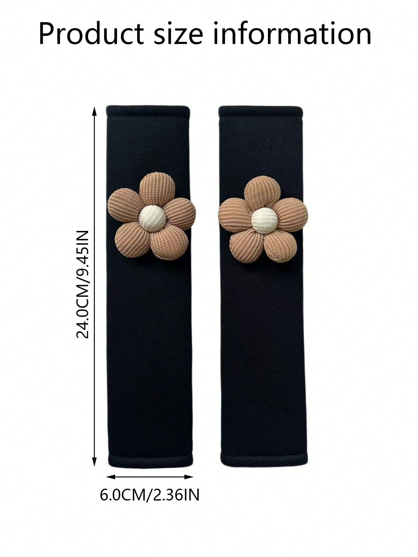 1pc/2pcs Car Seat Belt Flower Shoulder Pad, Anti-Chafing Neck Protector Sleeve, All Season Universal