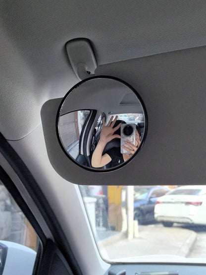 1pc/2pcs Car Sun Visor Rearview Mirror, Car Interior Accessories, Personalized Car Decor, Car Blind Spot Mirror, In-Car Decorative Mirror, Can Be Installed Anywhere, Can Be Used As A Mirror, Essential