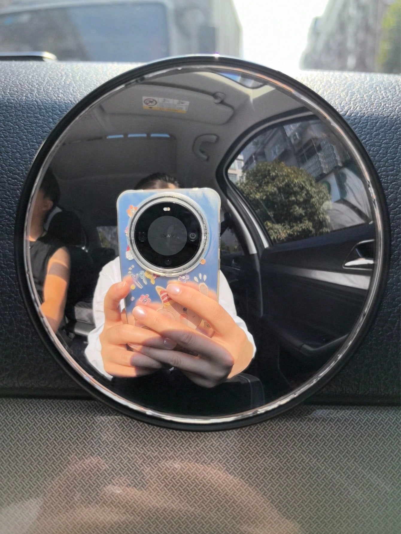 1pc/2pcs Car Sun Visor Rearview Mirror, Car Interior Accessories, Personalized Car Decor, Car Blind Spot Mirror, In-Car Decorative Mirror, Can Be Installed Anywhere, Can Be Used As A Mirror, Essential