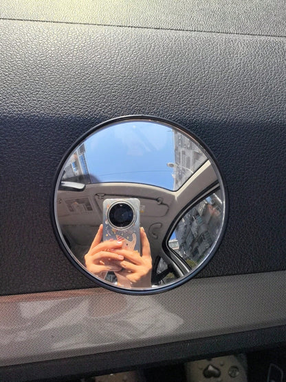 1pc/2pcs Car Sun Visor Rearview Mirror, Car Interior Accessories, Personalized Car Decor, Car Blind Spot Mirror, In-Car Decorative Mirror, Can Be Installed Anywhere, Can Be Used As A Mirror, Essential