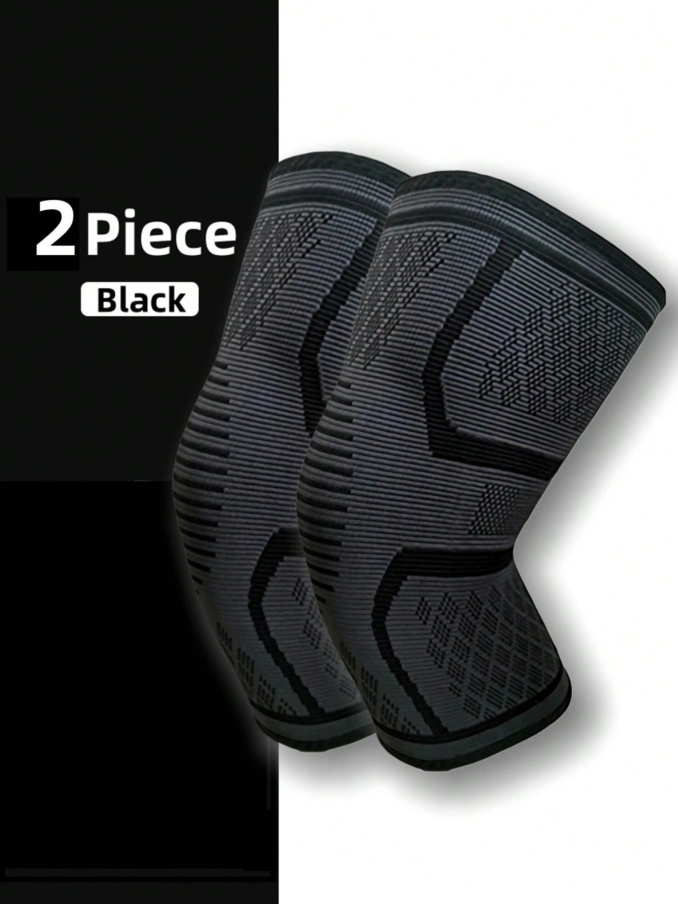 1pc/2pcs Knee And Sleeve Pads, Knitted Fabric Non-Slip Knee Strap, Sports Joint Protector For Outdoor Running, Basketball, Cycling To Provide Protection And Comfort