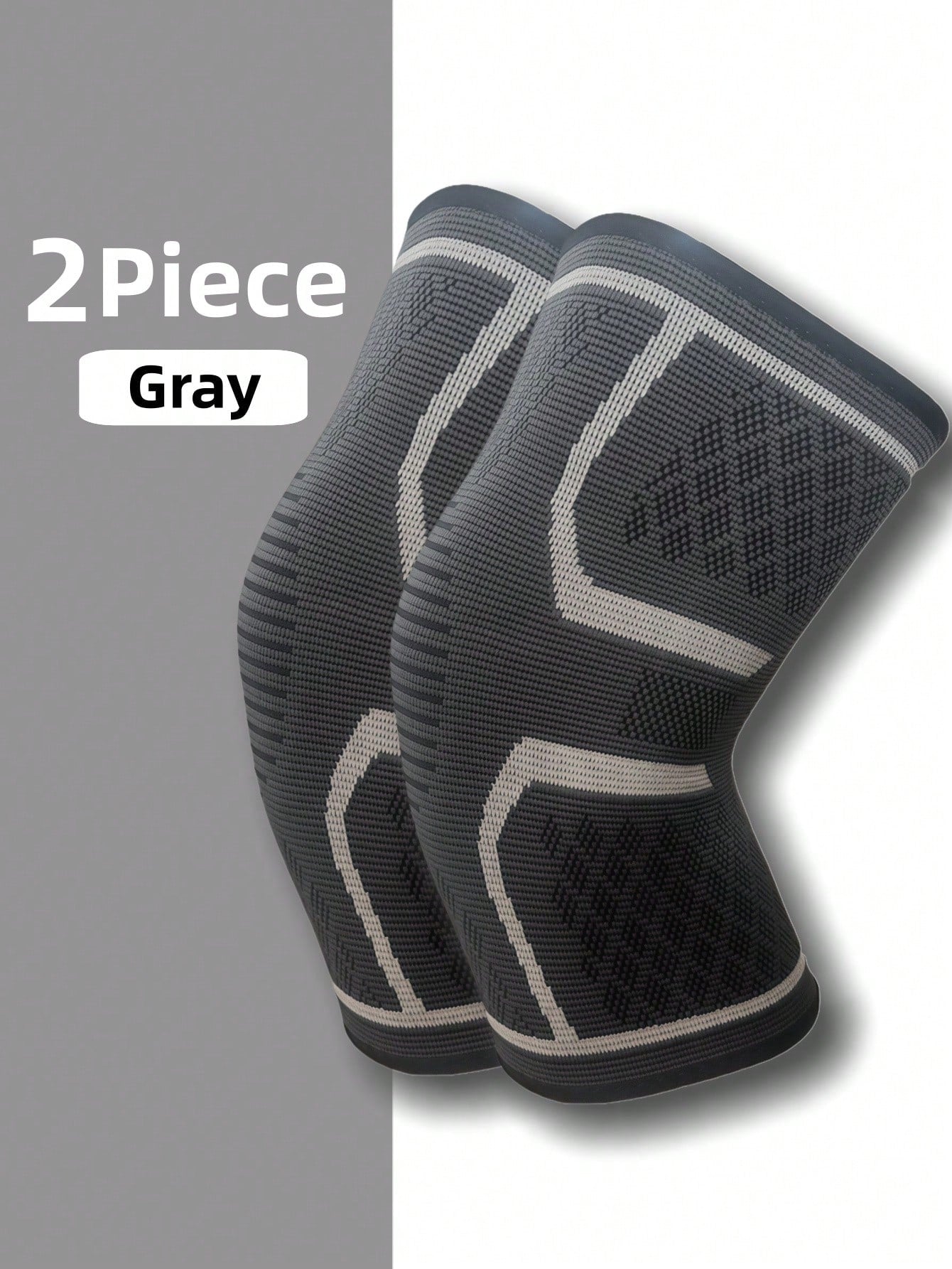 1pc/2pcs Knee And Sleeve Pads, Knitted Fabric Non-Slip Knee Strap, Sports Joint Protector For Outdoor Running, Basketball, Cycling To Provide Protection And Comfort