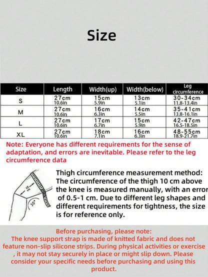 1pc/2pcs Knee And Sleeve Pads, Knitted Fabric Non-Slip Knee Strap, Sports Joint Protector For Outdoor Running, Basketball, Cycling To Provide Protection And Comfort