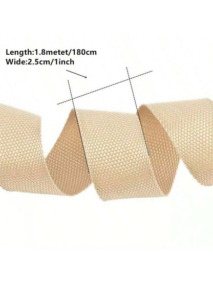 1pc 2yards 25mm PP Webbing Strap Canvas Polyester Ribbon For Knapsack Strapping Bags Crafts DIY Belt Bag Dog Accessories