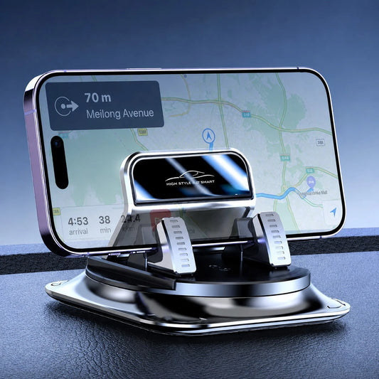 1pc 360° Rotating Dashboard Phone Holder, Nano Gel Base Enhanced Grip, Auto Lock Prevents Overheating, Car Phone Mount, Car Accessories, Car Interior Essentials, Men's/Women's Car Accessories