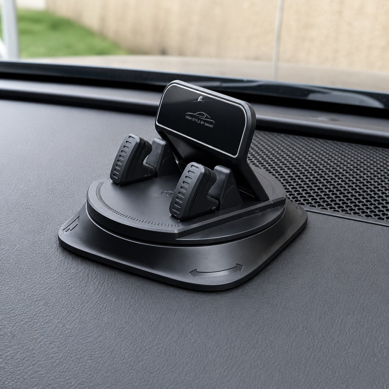 1pc 360° Rotating Dashboard Phone Holder, Nano Gel Base Enhanced Grip, Auto Lock Prevents Overheating, Car Phone Mount, Car Accessories, Car Interior Essentials, Men's/Women's Car Accessories