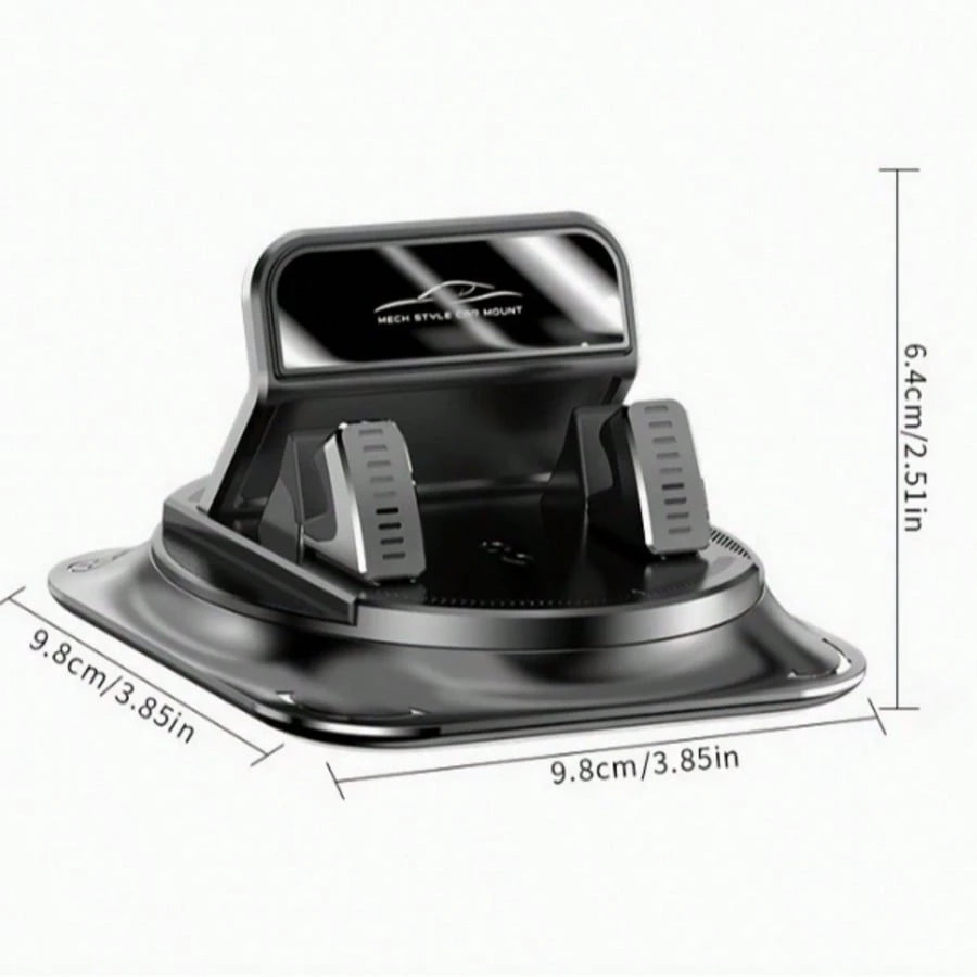 1pc 360° Rotating Dashboard Phone Holder, Nano Gel Base Enhanced Grip, Auto Lock Prevents Overheating, Car Phone Mount, Car Accessories, Car Interior Essentials, Men's/Women's Car Accessories