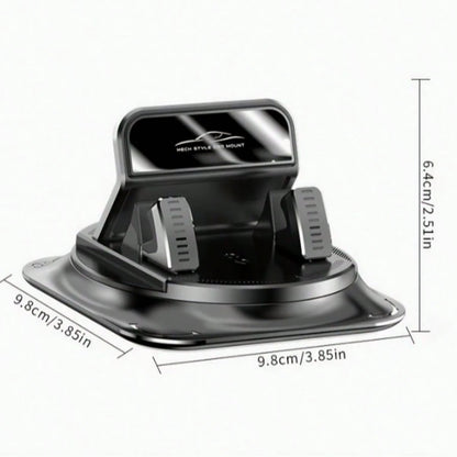 1pc 360° Rotating Dashboard Phone Holder, Nano Gel Base Enhanced Grip, Auto Lock Prevents Overheating, Car Phone Mount, Car Accessories, Car Interior Essentials, Men's/Women's Car Accessories