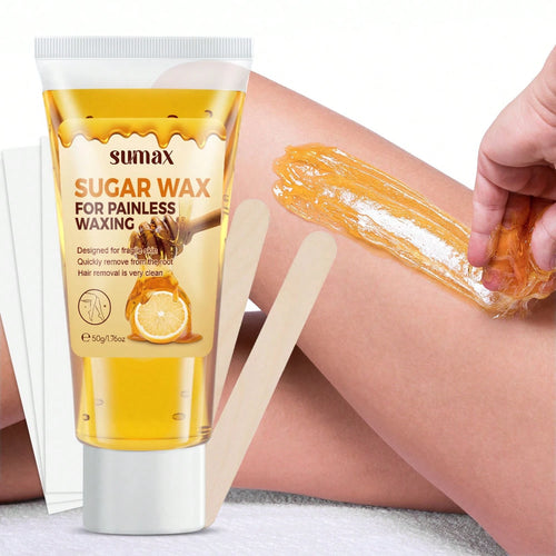 1Pc 50g Natural Lemon Hair Removal Wax Hair Loss On The Body, Armpits, Thighs, And Arms Mild And Non Irritating,Armpits,WAXING Designed For Fragile Skin,Clean And Gentle Hair Removal.