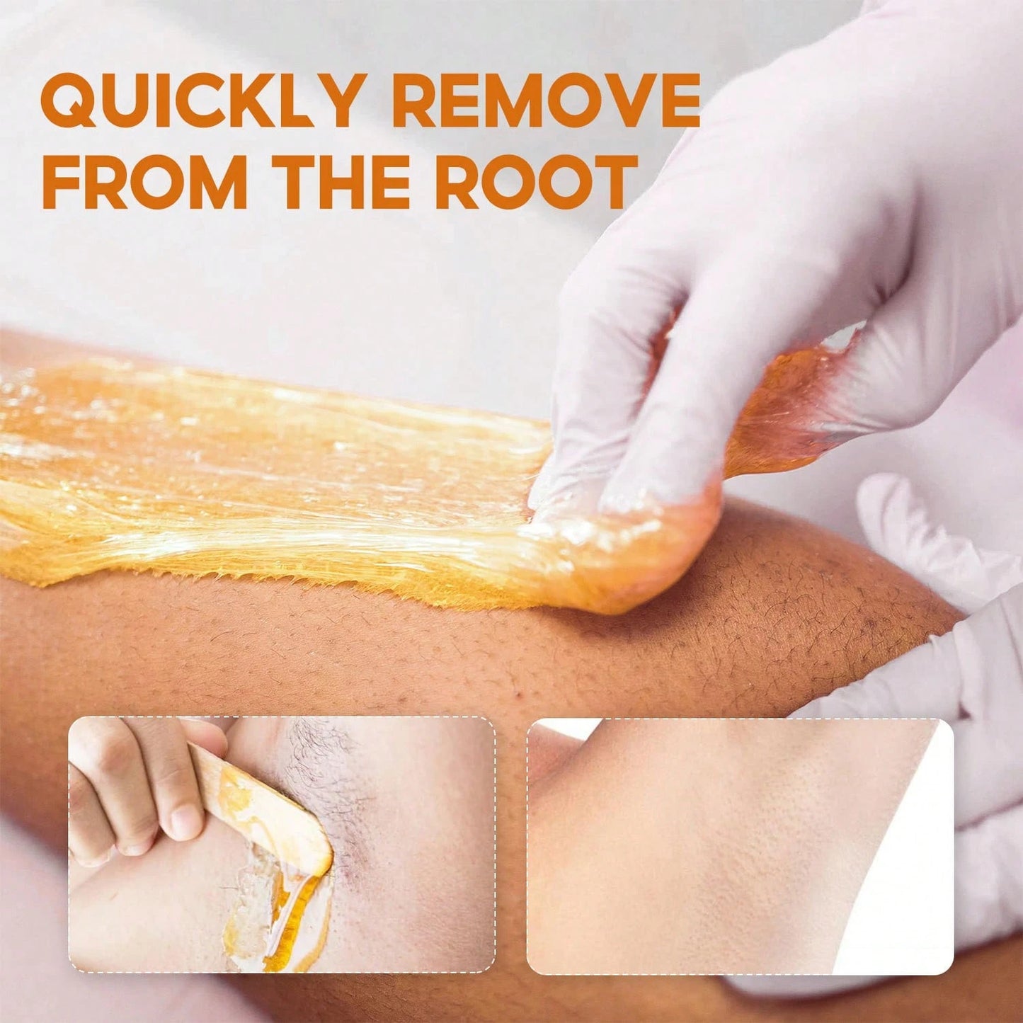 1Pc 50g Natural Lemon Hair Removal Wax Hair Loss On The Body, Armpits, Thighs, And Arms Mild And Non Irritating,Armpits,WAXING Designed For Fragile Skin,Clean And Gentle Hair Removal.