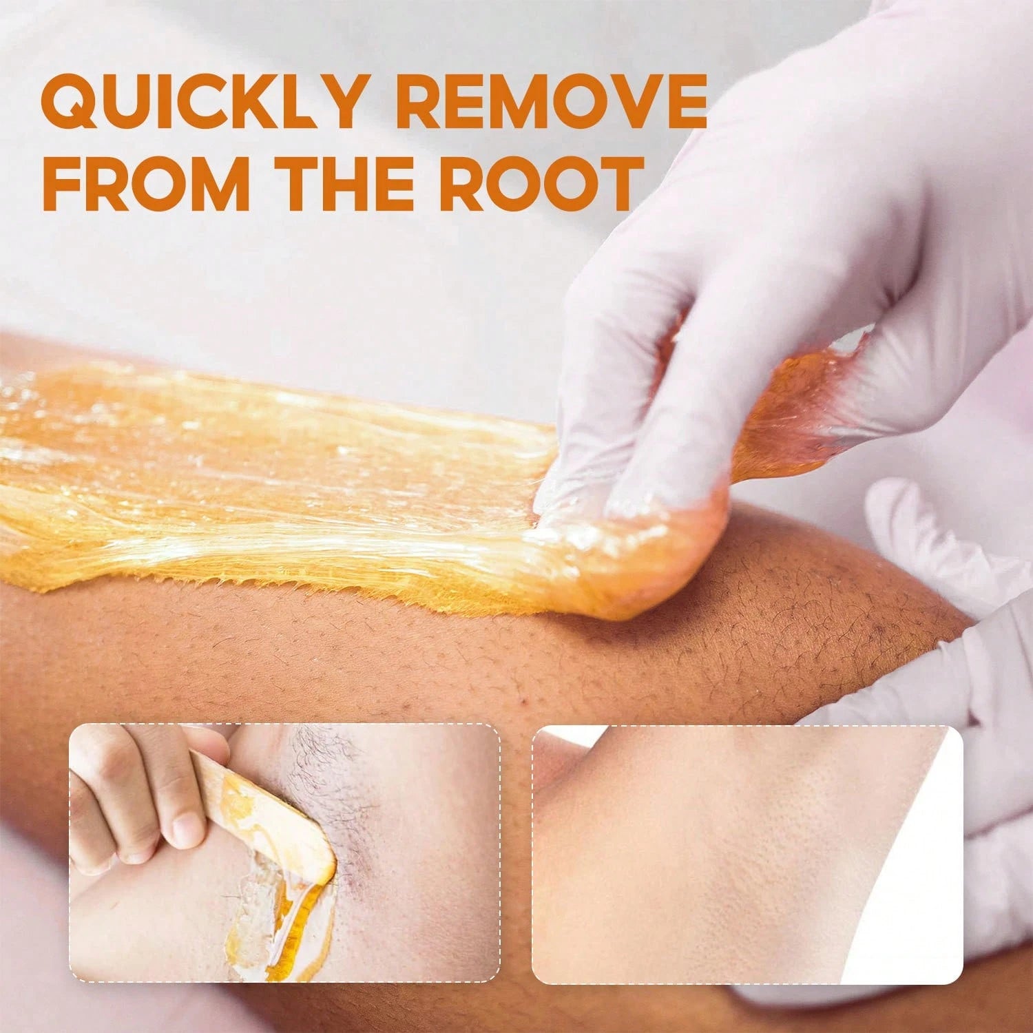 1Pc 50g Natural Lemon Hair Removal Wax Hair Loss On The Body, Armpits, Thighs, And Arms Mild And Non Irritating,Armpits,WAXING Designed For Fragile Skin,Clean And Gentle Hair Removal.