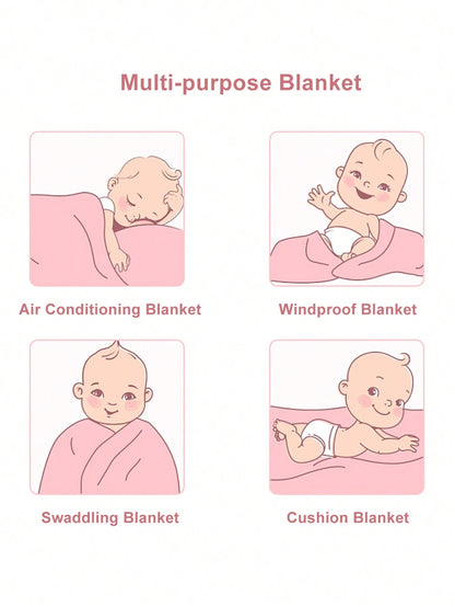 1PC 70*100cm/27.6*39.4inch Baby Blanket,Solid Double Material,Solid Color, Double-Sided Material, Soft And Comfortable, Nursery Room Love Valentine