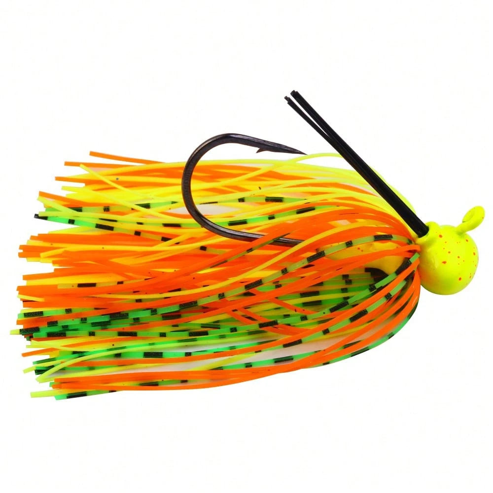 1pc 7cm/13g Rotating Sequin Lure Buzz Bait Anti-Snag Fishing Lure Black Bass Snakehead Rubber Fishing Tackle