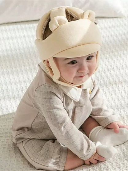 1pc Adjustable Children's Walking Safety Helmet, Head Protection Cushion, Anti-Collision Headgear, Breathable Mesh, Suitable For Head Circumference 46-55cm/18.11-21.65 Inch (Slightly Oversized), Toddl