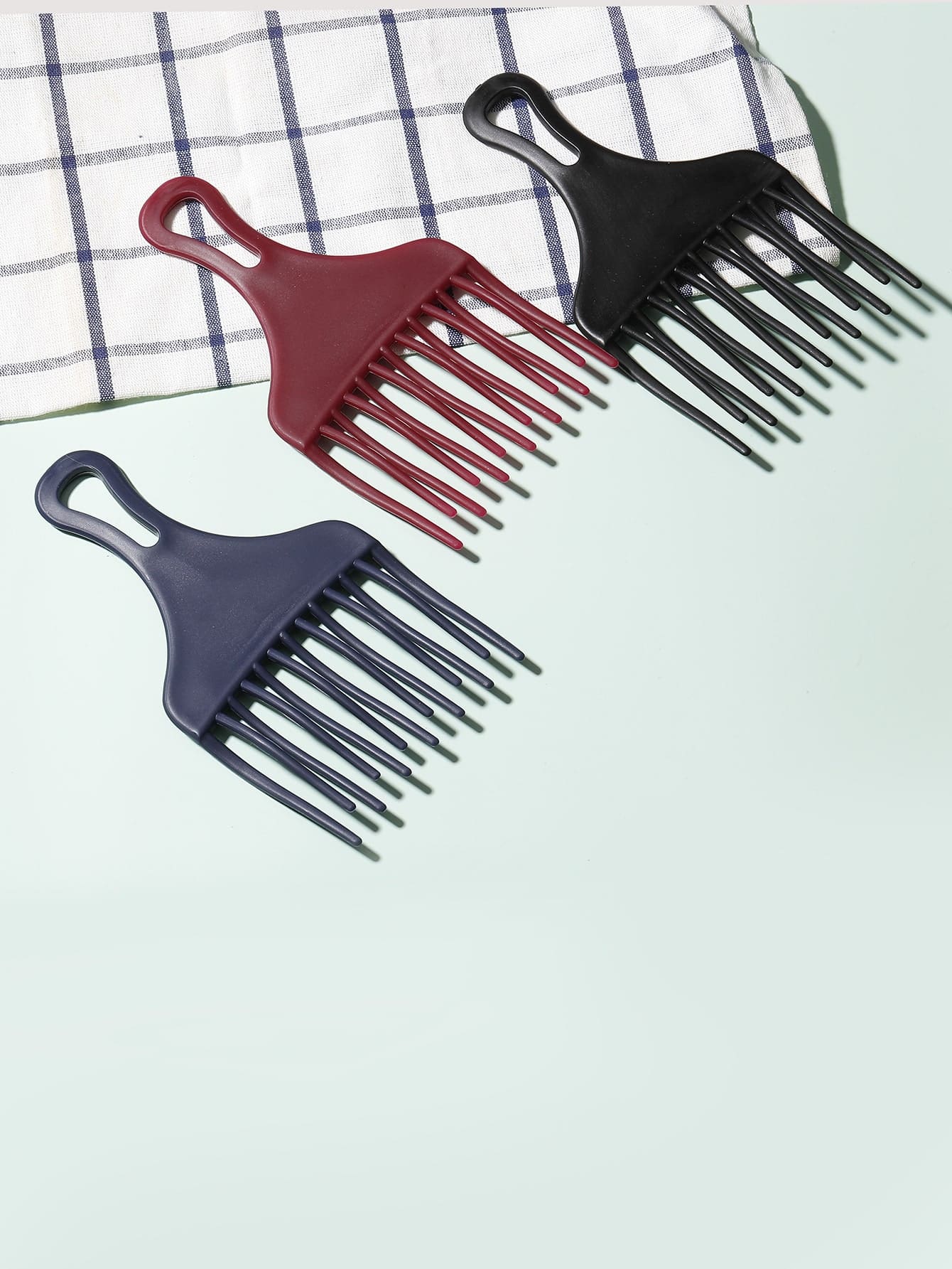 1pc Afro Pick Lift Hair Comb,Afro Hair Pick Comb Wide Tooth Comb For Curls Hair Styling Tool Afro Pick For Women And Men Detangling Lifting Comb,Detangle Wig Braid Hair Man Styling Comb