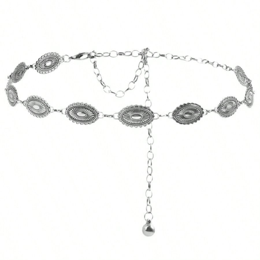 1pc Alloy Women's Personalized Carved Waist Chain