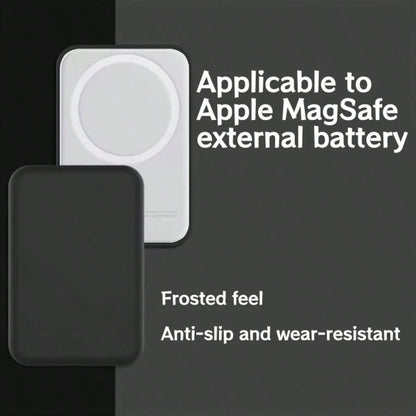 1pc Apple Magnetic Adsorption Protective Case. This Apple Power Bank Protective Case Is Made Of Soft TPU Material With A Matte And Fine Texture, Providing Shock And Drop Protection. You Can Also Stick
