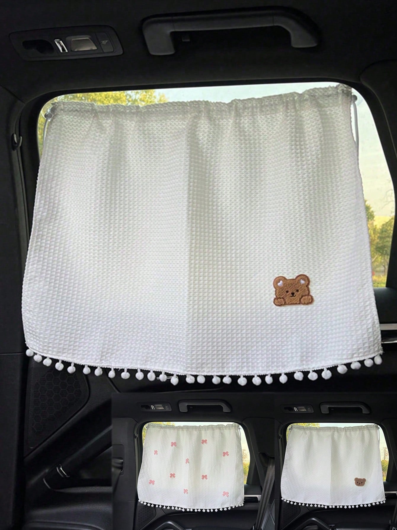 1pc Baby Car Sun Shade, Heat Insulation, Sunshade Curtain, Car Sunshade Pullcord