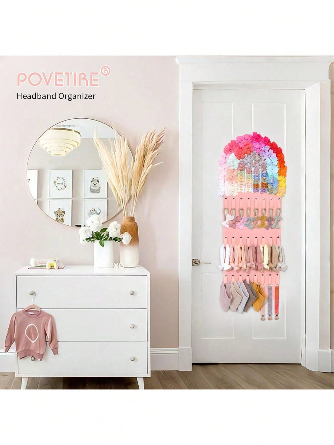 1pc Baby Hairpin, Hairband Storage Rack, Sturdy Bracket, Children's Room Decoration Pendant, Suitable For Daily Use, Holiday Gifts