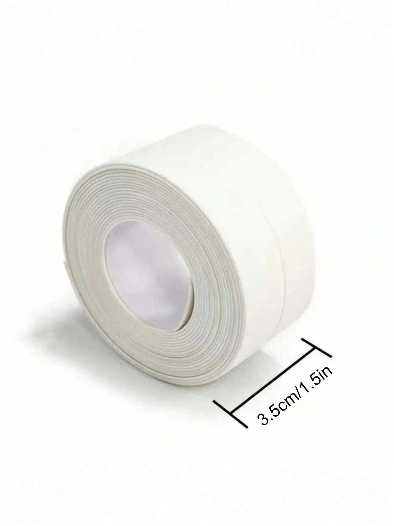 1pc Bathroom And Toilet Caulk Tape, Self-Adhesive Bathtub And Wall Sealing Caulk Tape, Sealant Caulk Tape, Sink, Bathroom, Toilet, Bathtub, Floor Wall Edge Protector Caulk Tape Home Bathroom Decor Fal