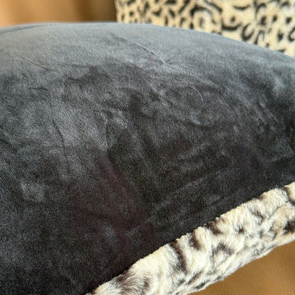 1pc Black & White Leopard Print Pillow Cover, Luxury Style Pillow Case Suitable For Bedroom, Sofa, Living Room, Great Gift