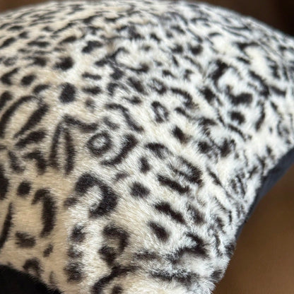 1pc Black & White Leopard Print Pillow Cover, Luxury Style Pillow Case Suitable For Bedroom, Sofa, Living Room, Great Gift