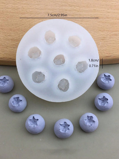 1pc Blueberry, Raspberry, Blackberry Silicone Mold